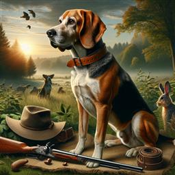 American English Coonhound dog photo.