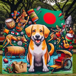 Bangladesh dog photo.