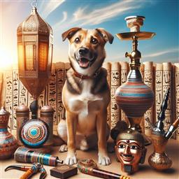 Egyptian Arabic dog photo.