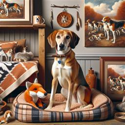 English Foxhound dog photo.