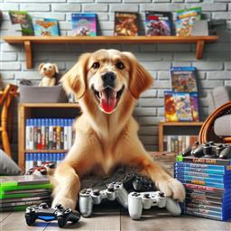 Thumb of GameStop dog photo.