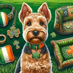 Irish Terrier dog photo.
