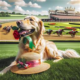 Kentucky Derby dog photo.