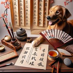 Mandarin Chinese dog photo.