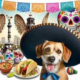 Mexico City dog photo.