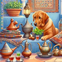 Morocco dog photo.