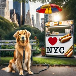 New York City dog photo.