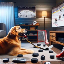 NHL dog photo.