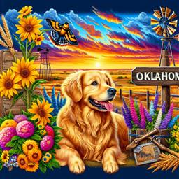 Oklahoma dog photo.