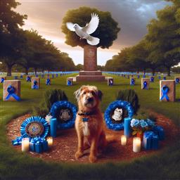 Peace Officers Memorial Day dog photo.