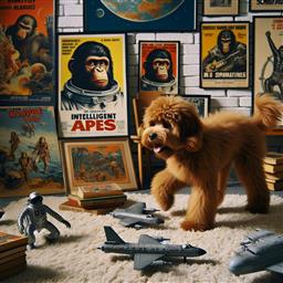 Planet of the Apes dog photo.