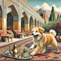 Tehran dog photo.