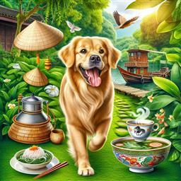 Vietnamese dog photo.