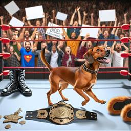 WWE dog photo.