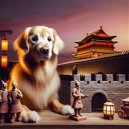 Xi An Shaanxi dog photo.